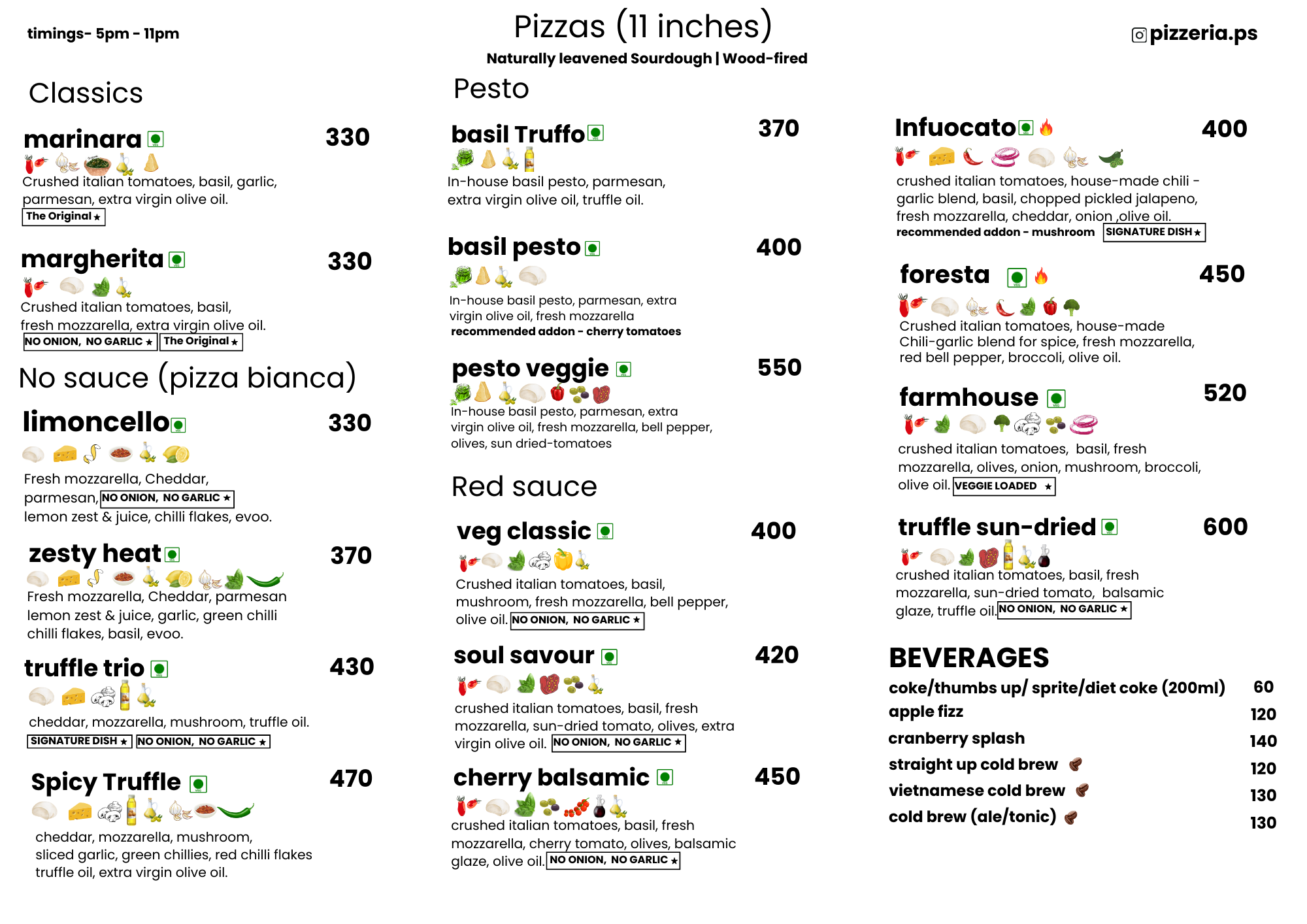 Menu Page 1